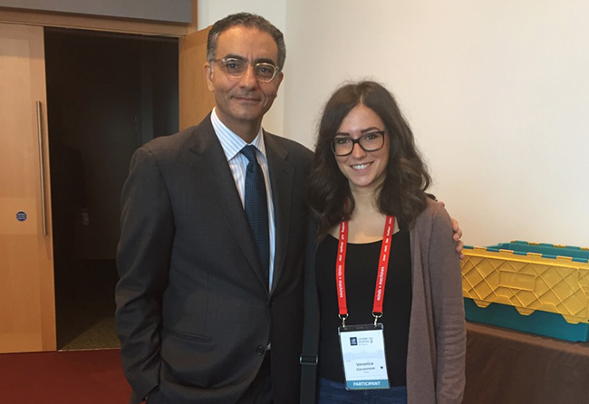 Veronica Giovannone con Fadi Chehadè, CEO ICANN 